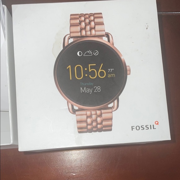 Fossil Q Rose Gold Smartwatch - Picture 1 of 2